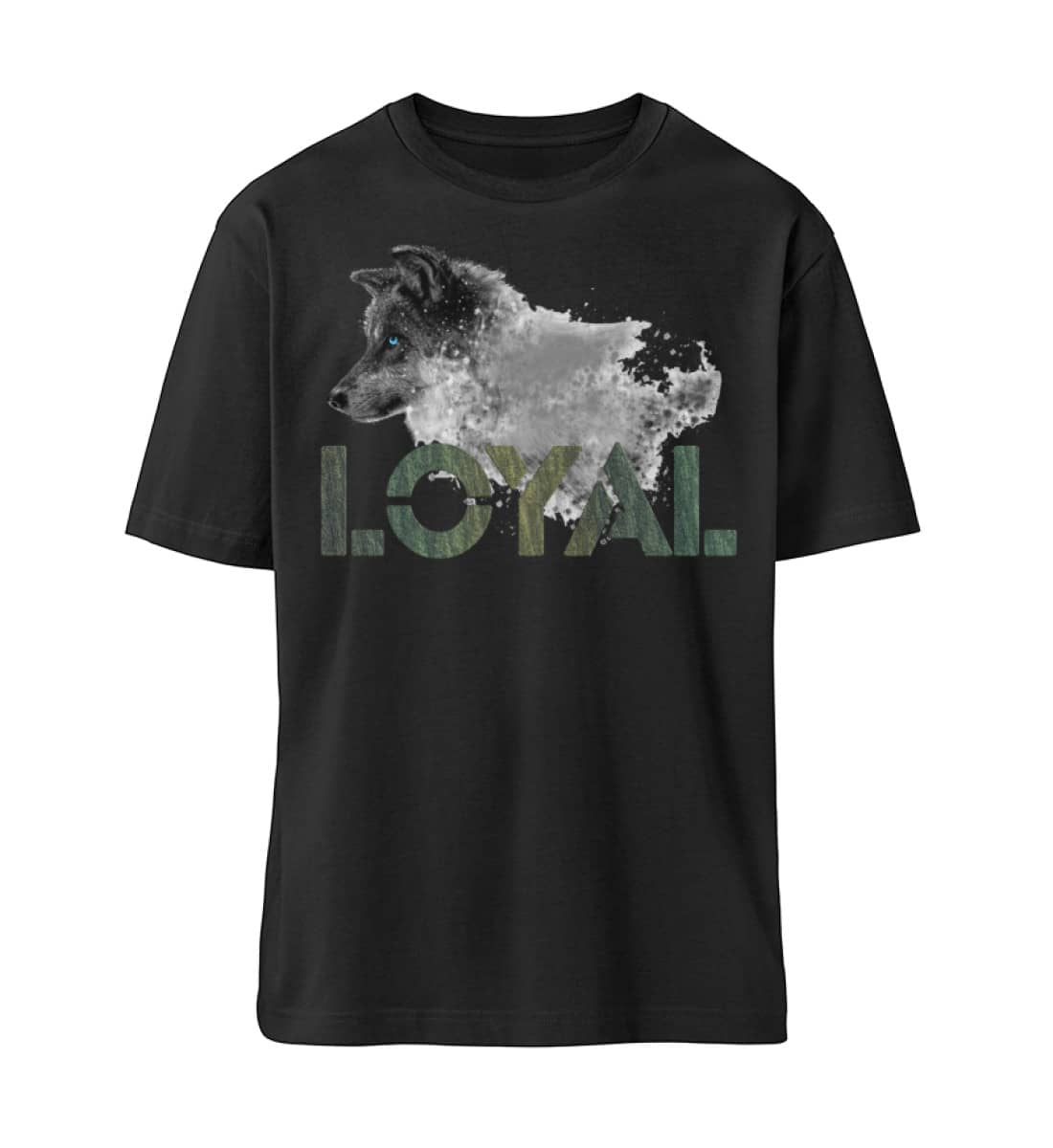 Loyal Wolf - Wood - Organic Oversized Shirt ST/ST-16