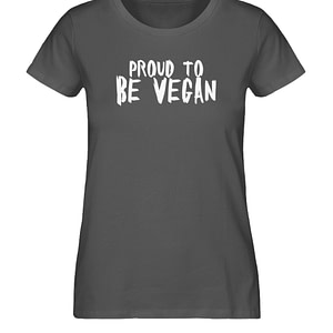 Proud to be Vegan - Damen Premium Organic Shirt-6896