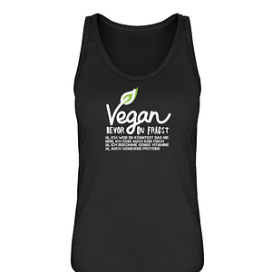 Vegan - Bevor du fragst - Damen Premium Organic Tanktop ST/ST-16