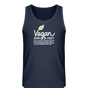 Vegan - Bevor du fragst - Herren Organic Tank-Top-6887