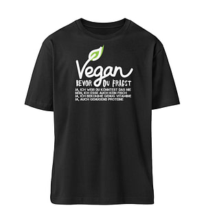 Vegan - Bevor du fragst - Organic Relaxed Shirt ST/ST-16