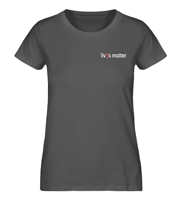 Lives Matter Logo in weiß - Damen Premium Organic Shirt-6896