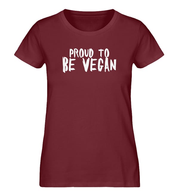 Proud to be Vegan - Damen Premium Organic Shirt-6883