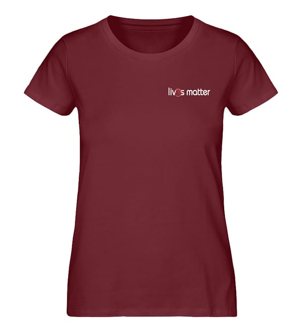 Lives Matter Logo in weiß - Damen Premium Organic Shirt-6883