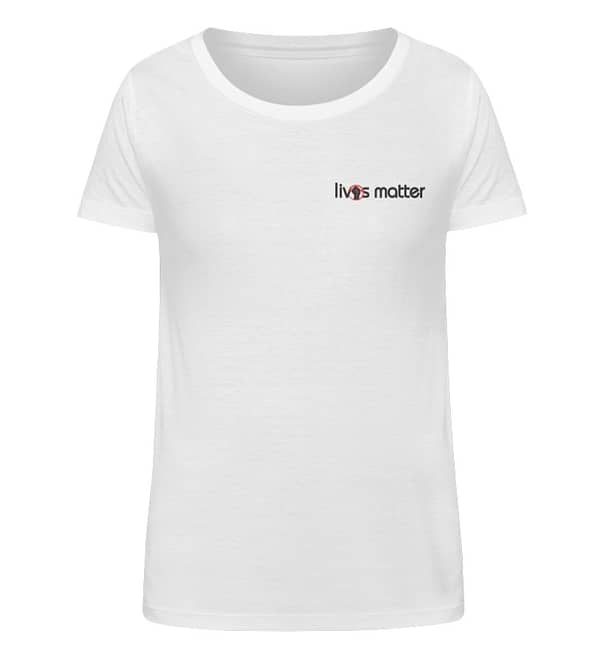 Lives Matter Logo in Schwarz - Damen Organic Shirt-3