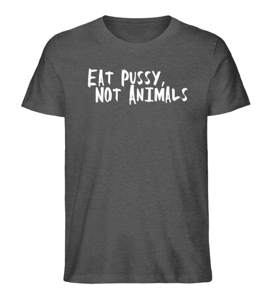 Eat Pussy, not Animals - Herren Organic Melange Shirt-6898