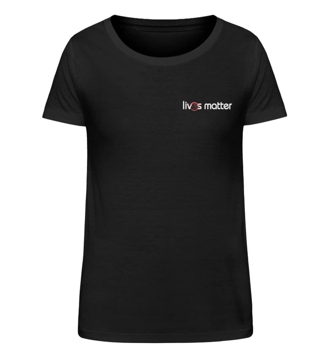 Lives Matter Logo in weiß - Damen Organic Shirt-16