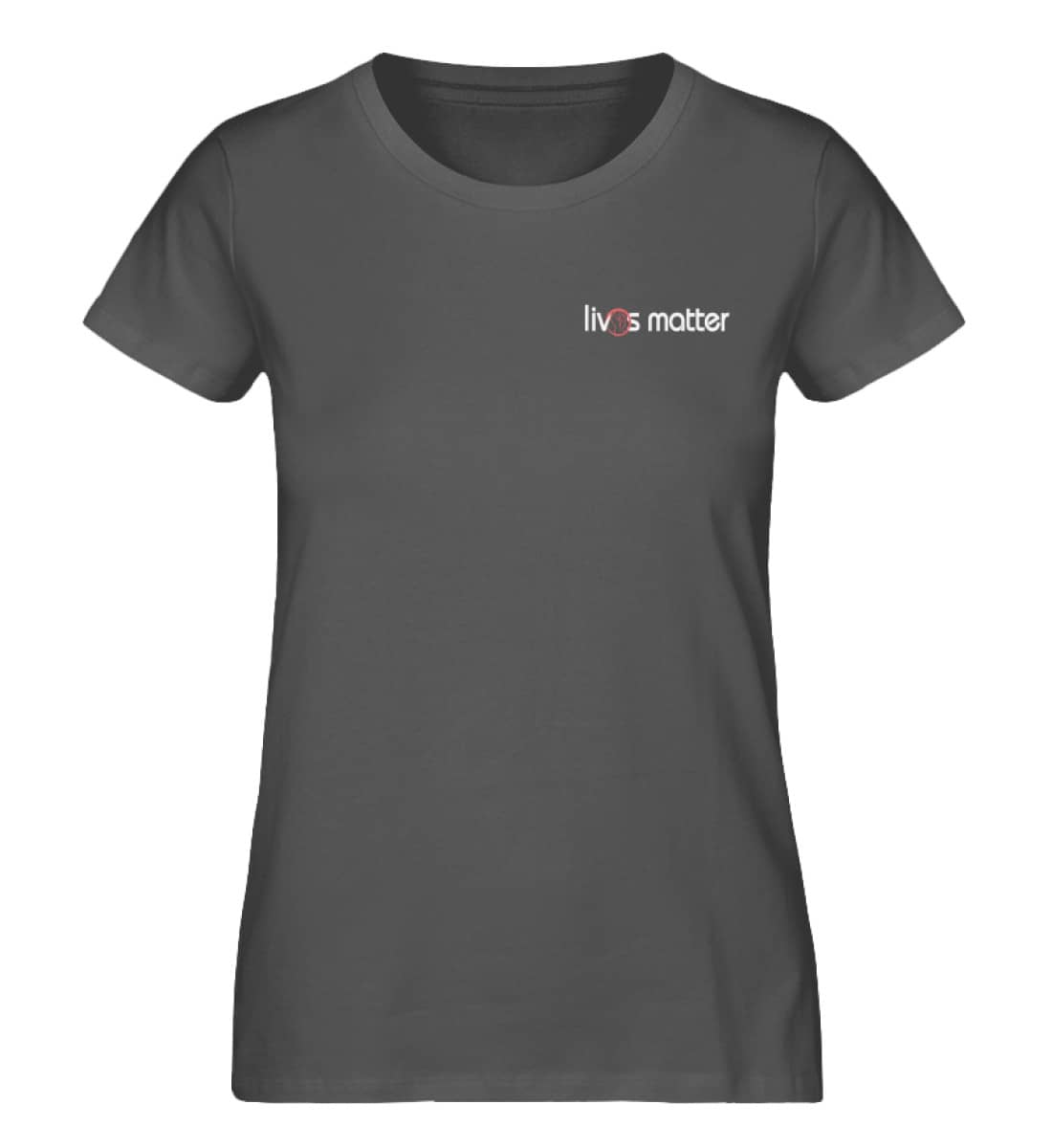 Lives Matter Logo in weiß - Damen Premium Organic Shirt-6896