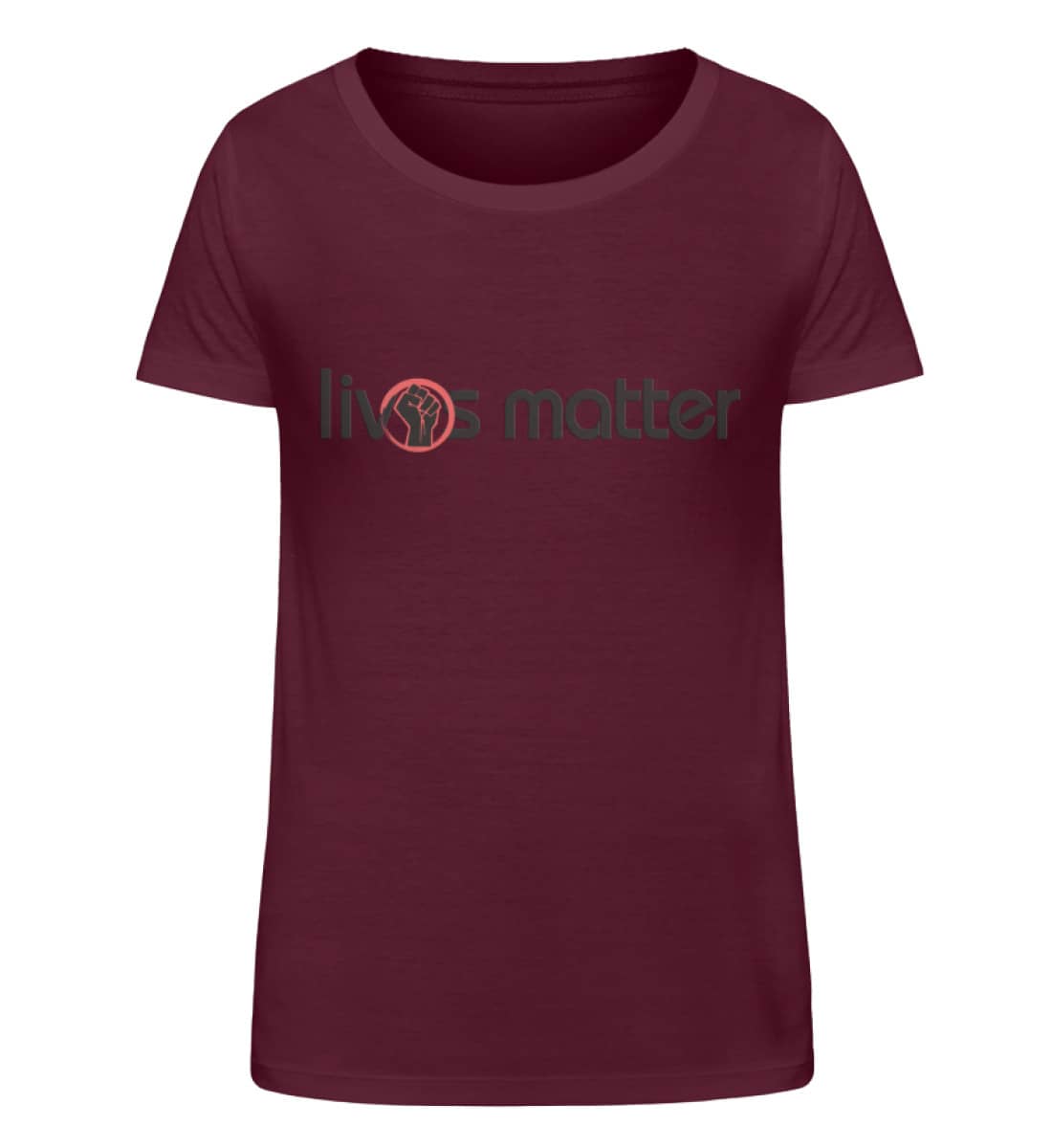 Lives Matter - Schriftzug in schwarz - Damen Organic Shirt-839