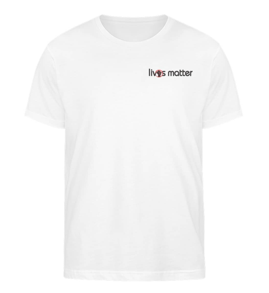 Lives Matter Logo in Schwarz - Herren Organic Shirt-3