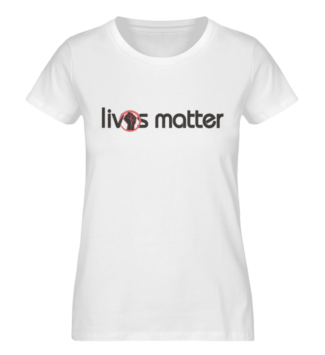 Lives Matter - Schriftzug in schwarz - Damen Premium Organic Shirt-3