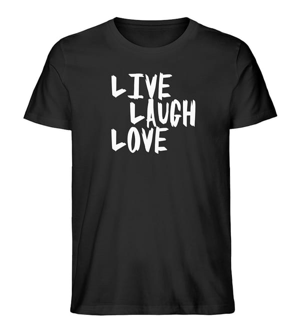 Live, Laugh, Love - Herren Premium Organic Shirt-16