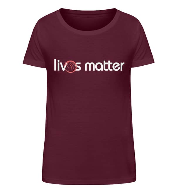Lives Matter - Schriftzug in weiß - Damen Organic Shirt-839