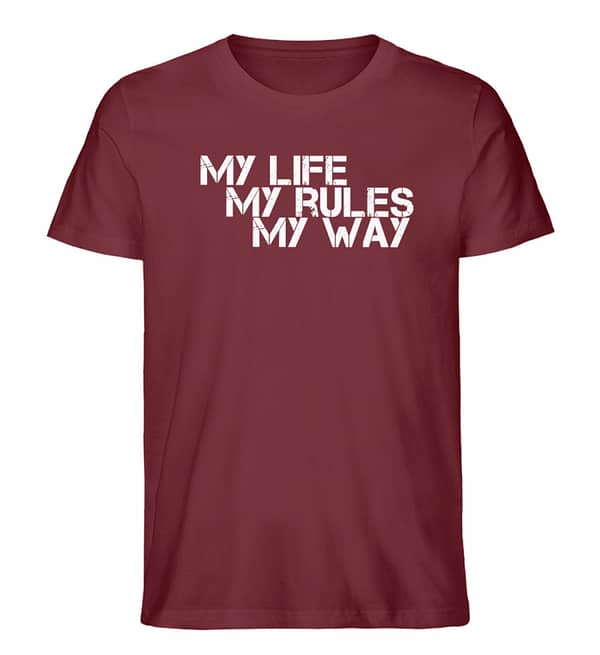 My Life, My Rules, My Way - Herren Premium Organic Shirt-6883