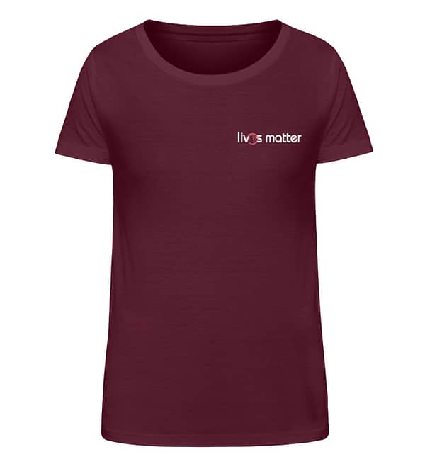 Lives Matter Logo in weiß - Damen Organic Shirt-839