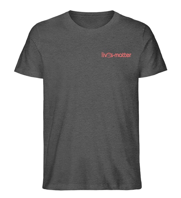 Lives Matter Logo - Herren Organic Melange Shirt-6898